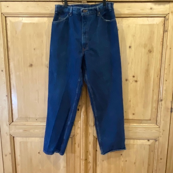 Vintage Mens Levi's 540 Jeans 42x32 Relaxed Fit Dark Blue Made in USA - Picture 10 of 10